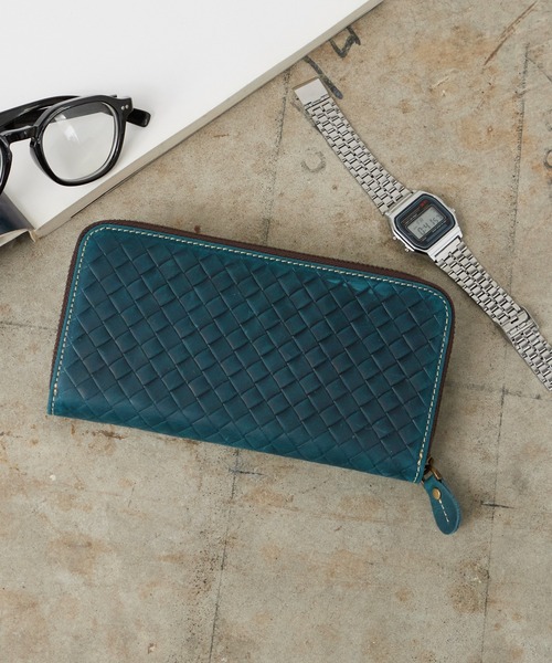 ROOPTOKYO(ループトウキョウ)の「OKUOKU 0909/オクオク 本革 牛革クレイジーホースレザー ラウンドジップウォレット 2026年春夏(財布・メンズ・イエロー/グリーン系その他/ブルー系その他/グリーン/レッド系その他/ダークブラウン系/ダークブラウン/ブラウン系その他/イエロー系その他/ブラック系その他2/ブルー/ライトブラウン/ブラック系その他/レッド系その他2・FREE)」の11枚目の写真