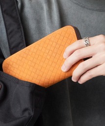 OKUOKU 0909/オクオク 本革 牛革クレイジーホースレザー ラウンドジップウォレット 2026年春夏