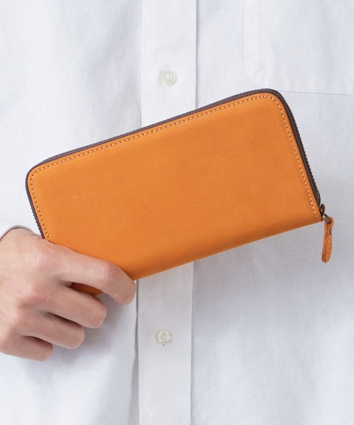 ROOPTOKYO(ループトウキョウ)の「OKUOKU 0909/オクオク 本革 牛革クレイジーホースレザー ラウンドジップウォレット 2026年春夏(財布・メンズ・イエロー/グリーン系その他/ブルー系その他/グリーン/レッド系その他/ダークブラウン系/ダークブラウン/ブラウン系その他/イエロー系その他/ブラック系その他2/ブルー/ライトブラウン/ブラック系その他/レッド系その他2・FREE)」の12枚目の写真