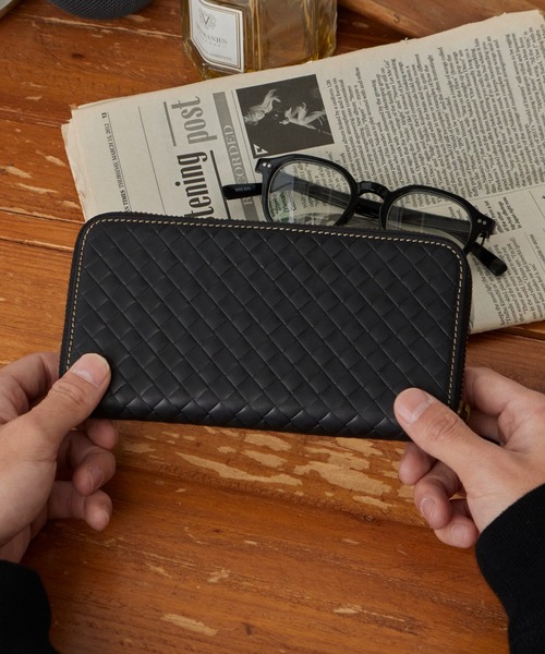 ROOPTOKYO(ループトウキョウ)の「OKUOKU 0909/オクオク 本革 牛革クレイジーホースレザー ラウンドジップウォレット 2026年春夏(財布・メンズ・イエロー/グリーン系その他/ブルー系その他/グリーン/レッド系その他/ダークブラウン系/ダークブラウン/ブラウン系その他/イエロー系その他/ブラック系その他2/ブルー/ライトブラウン/ブラック系その他/レッド系その他2・FREE)」の3枚目の写真