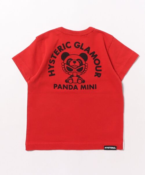 HYSTERIC MINI（ヒステリックミニ）の「PANDA MINI 半袖Tシャツ（Tシャツ/カットソー・キッズ・レッド/ホワイト・90/80）」の4枚目の写真