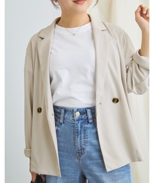 COHINA（コヒナ）の「【UVカット/ウォッシャブル/防シワ】リラクシージャケット 【低身長・小柄女性】（テーラードジャケット）」