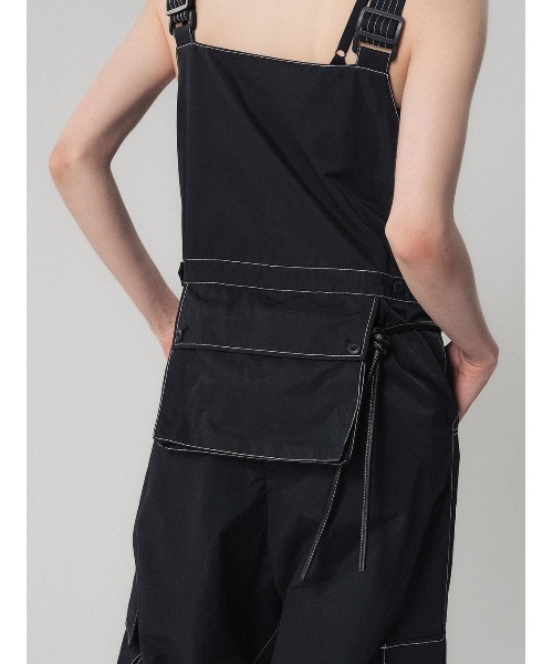 ELCHELE（エルチェレ）の「EPIC UTILITY OVERALLS（サロペット/オーバーオール・レディース・キナリ/ベージュ/ブラック・36/38）」の9枚目の写真