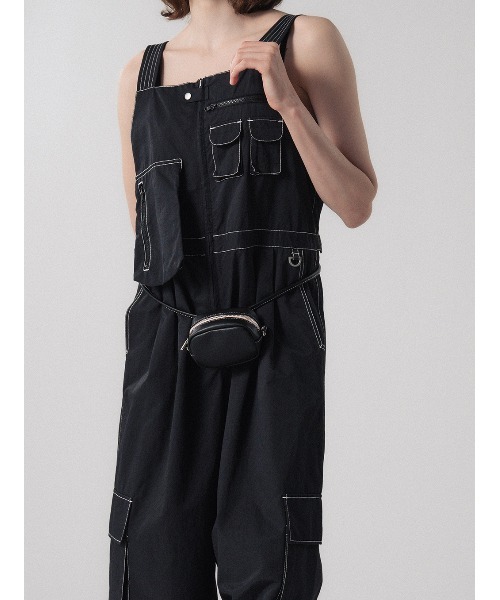 ELCHELE（エルチェレ）の「EPIC UTILITY OVERALLS（サロペット/オーバーオール・レディース・キナリ/ベージュ/ブラック・36/38）」の7枚目の写真