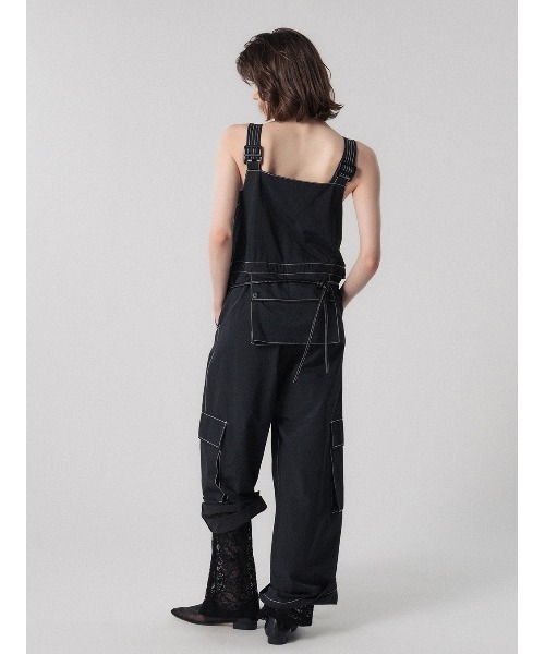 ELCHELE（エルチェレ）の「EPIC UTILITY OVERALLS（サロペット/オーバーオール・レディース・キナリ/ベージュ/ブラック・36/38）」の6枚目の写真