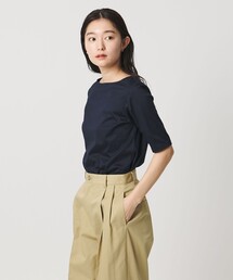 MARW UNITED ARROWS | ＜MARW UNITED ARROWS＞ボートネック 5分袖 カットソー 汗ジミ防止(Tシャツ/カットソー)