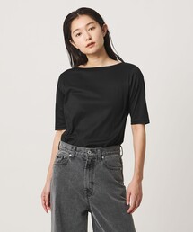 MARW UNITED ARROWS | <MARW UNITED ARROWS>ボートネック 5分袖 カットソー 汗ジミ防止(Tシャツ/カットソー)