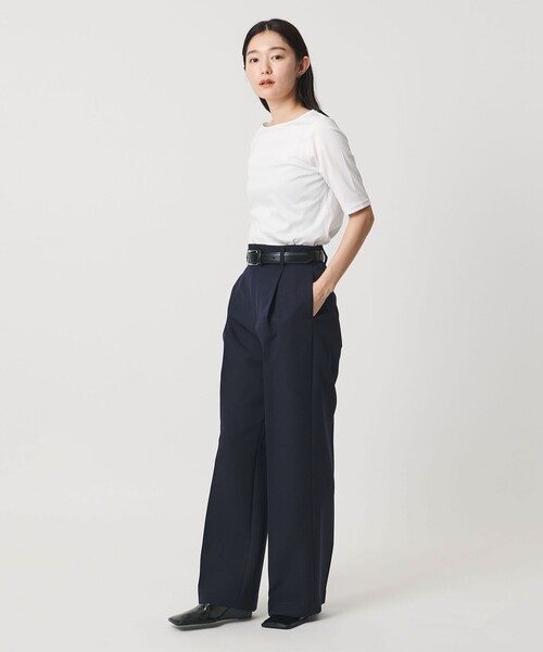 MARW UNITED ARROWS(マルゥ ユナイテッドアローズ)の「<MARW UNITED ARROWS>ボートネック 5分袖 カットソー 汗ジミ防止(Tシャツ/カットソー・レディース・ホワイト/ライトグレー/モカ/ネイビー・FREE)」の8枚目の写真