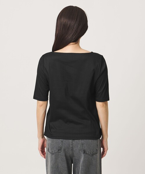MARW UNITED ARROWS(マルゥ ユナイテッドアローズ)の「<MARW UNITED ARROWS>ボートネック 5分袖 カットソー 汗ジミ防止(Tシャツ/カットソー・レディース・ホワイト/ライトグレー/モカ/ネイビー/ブラック・FREE)」の16枚目の写真