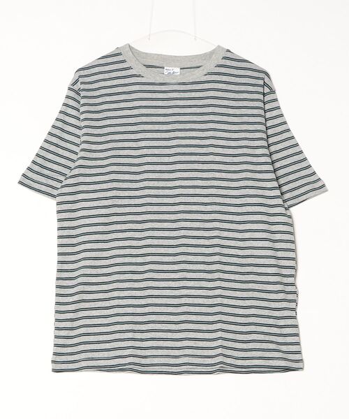 MILLER（ミラー）の「Robert P. Miller / パネルリブ　CF半袖 / 141C（Tシャツ/カットソー・メンズ・グレー系その他/イエロー系その他/ホワイト系その他2/グレー/ブラック系その他/ブラック/グレー系その他3/ミント/グレー系その他2/ホワイト系その他3/ホワイト・X-LARGE/LARGE/MEDIUM）」の8枚目の写真
