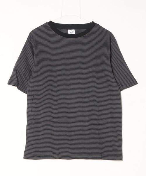 MILLER（ミラー）の「Robert P. Miller / パネルリブ　CF半袖 / 141C（Tシャツ/カットソー・メンズ・グレー系その他/イエロー系その他/ホワイト系その他2/グレー/ブラック系その他/ブラック/グレー系その他3/ミント/グレー系その他2/ホワイト系その他3/ホワイト・X-LARGE/LARGE/MEDIUM）」の9枚目の写真