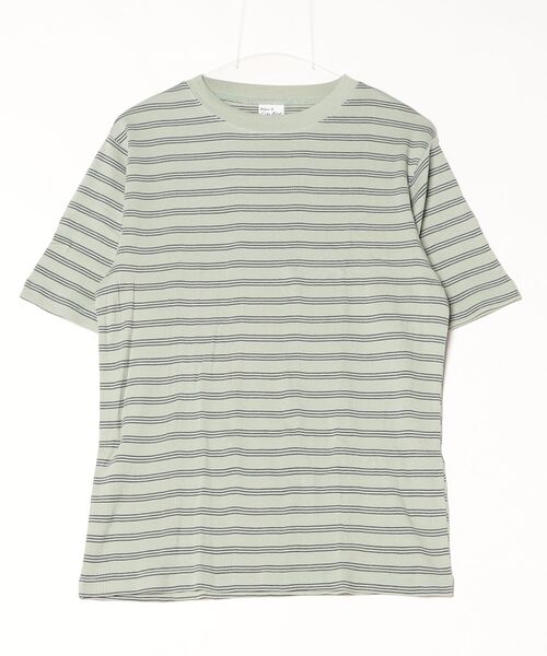 MILLER（ミラー）の「Robert P. Miller / パネルリブ　CF半袖 / 141C（Tシャツ/カットソー・メンズ・グレー系その他/イエロー系その他/ホワイト系その他2/グレー/ブラック系その他/ブラック/グレー系その他3/ミント/グレー系その他2/ホワイト系その他3/ホワイト・X-LARGE/LARGE/MEDIUM）」の10枚目の写真