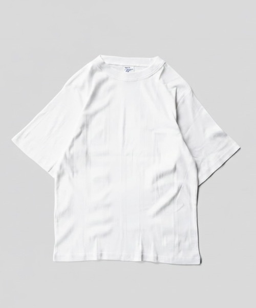 MILLER（ミラー）の「Robert P. Miller / パネルリブ　CF半袖 / 141C（Tシャツ/カットソー・メンズ・グレー系その他/イエロー系その他/ホワイト系その他2/グレー/ブラック系その他/ブラック/グレー系その他3/ミント/グレー系その他2/ホワイト系その他3/ホワイト・X-LARGE/LARGE/MEDIUM）」の2枚目の写真