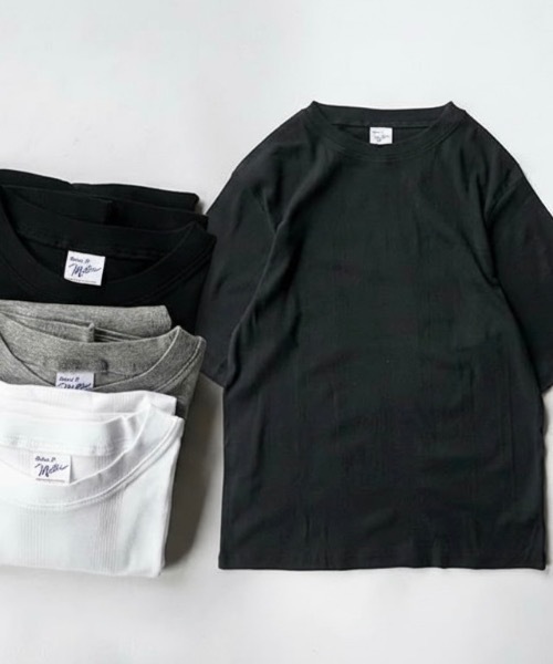 MILLER（ミラー）の「Robert P. Miller / パネルリブ　CF半袖 / 141C（Tシャツ/カットソー・メンズ・グレー系その他/イエロー系その他/ホワイト系その他2/グレー/ブラック系その他/ブラック/グレー系その他3/ミント/グレー系その他2/ホワイト系その他3/ホワイト・X-LARGE/LARGE/MEDIUM）」の13枚目の写真