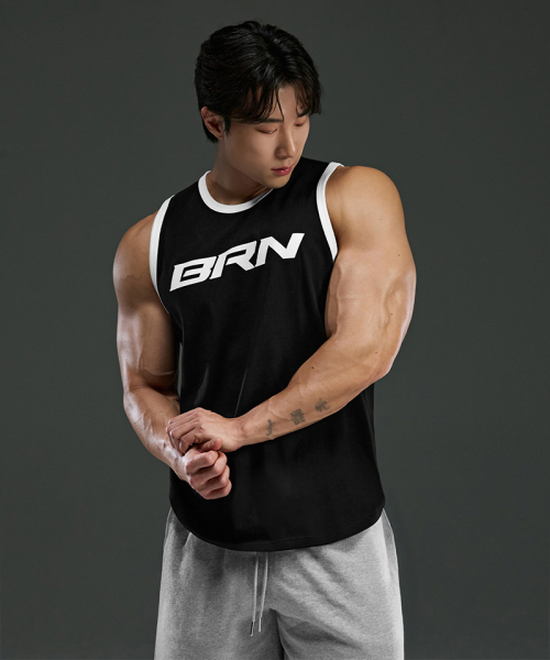 BORN TO WIN（ボーントゥウィン）の「BRN COMFORT FIT SLEEVELESS [BLACK]（Tシャツ/カットソー・メンズ・その他・1/2/3/4）」の4枚目の写真