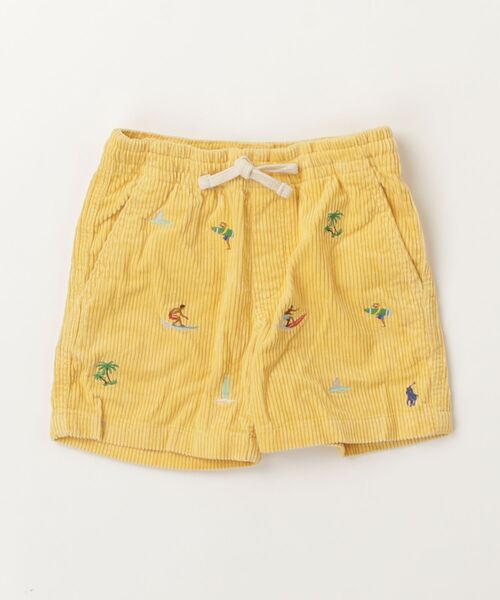 POLO RALPH LAUREN CHILDRENSWEAR(ポロ ラルフ ローレン チルドレンズウェア)の「Polo プレップスター エンブロイダリー コーデュロイ ショートパンツ(その他パンツ・キッズ・イエロー・3/4/6/7)」の3枚目の写真