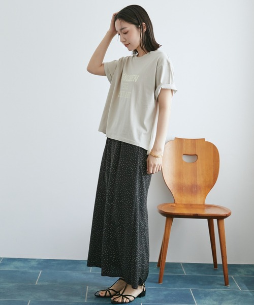 Doux archives(ドゥアルシーヴ)の「MUNCHEN ロゴTee(Tシャツ/カットソー・レディース・ベージュ/杢グレー/オフホワイト・FREE)」の15枚目の写真