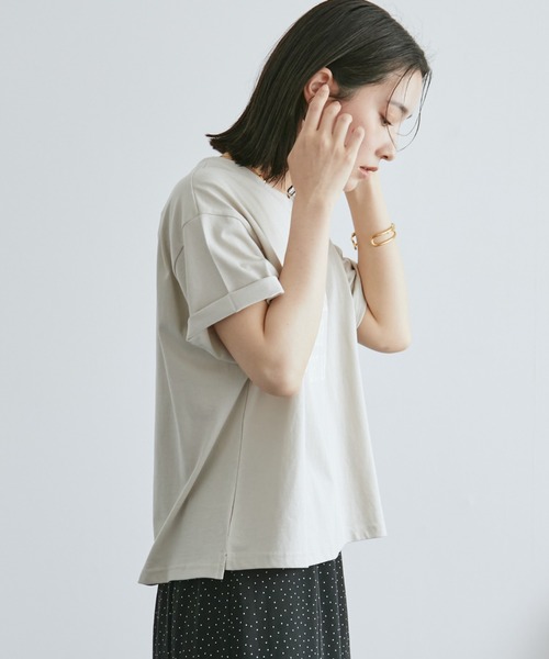 Doux archives(ドゥアルシーヴ)の「MUNCHEN ロゴTee(Tシャツ/カットソー・レディース・ベージュ/杢グレー/オフホワイト・FREE)」の21枚目の写真