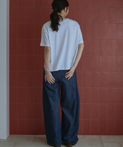 Doux archives(ドゥアルシーヴ)の「MUNCHEN ロゴTee(Tシャツ/カットソー・レディース・ベージュ/杢グレー/オフホワイト・FREE)」の4枚目の写真