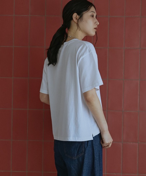 Doux archives(ドゥアルシーヴ)の「MUNCHEN ロゴTee(Tシャツ/カットソー・レディース・ベージュ/杢グレー/オフホワイト・FREE)」の9枚目の写真