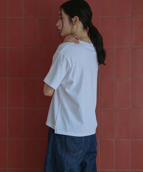 Doux archives(ドゥアルシーヴ)の「MUNCHEN ロゴTee(Tシャツ/カットソー・レディース・ベージュ/杢グレー/オフホワイト・FREE)」の10枚目の写真