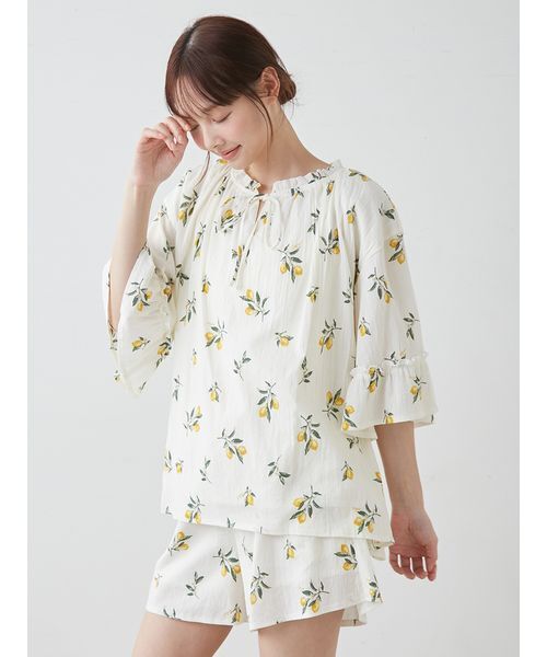 フルーツ小花柄ショートパンツ（ルームウェア/パジャマ）｜gelato