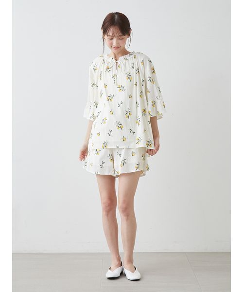 フルーツ小花柄ショートパンツ（ルームウェア/パジャマ）｜gelato