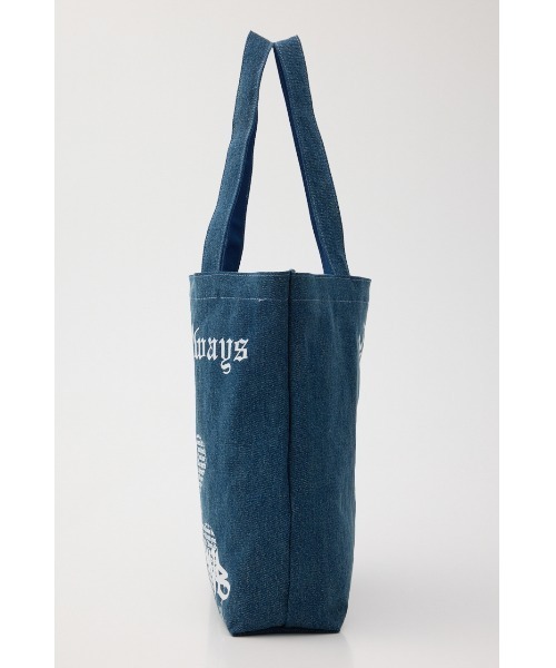 RODEO CROWNS WIDE BOWL（ロデオクラウンズワイドボウル）の「Font Bear TOTE（トートバッグ・レディース・オフホワイト/ブルー/ブラック・FREE）」の6枚目の写真
