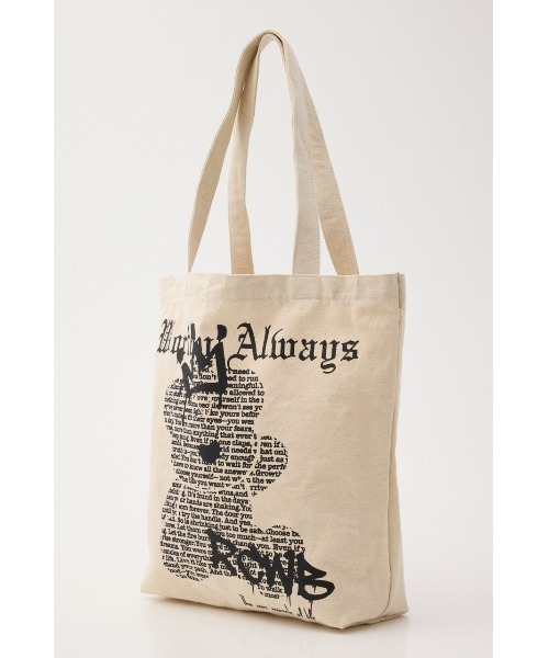 RODEO CROWNS WIDE BOWL（ロデオクラウンズワイドボウル）の「Font Bear TOTE（トートバッグ・レディース・オフホワイト/ブルー/ブラック・FREE）」の14枚目の写真
