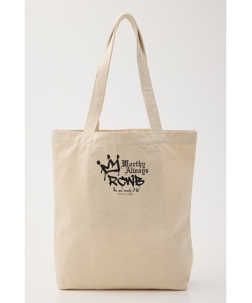 RODEO CROWNS WIDE BOWL（ロデオクラウンズワイドボウル）の「Font Bear TOTE（トートバッグ・レディース・オフホワイト/ブルー/ブラック・FREE）」の16枚目の写真