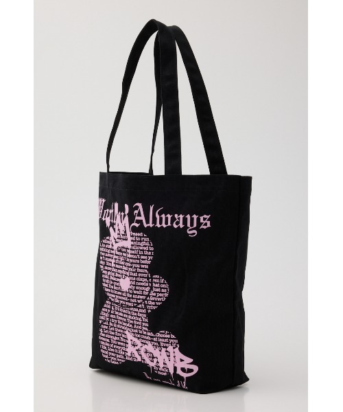 RODEO CROWNS WIDE BOWL（ロデオクラウンズワイドボウル）の「Font Bear TOTE（トートバッグ・レディース・オフホワイト/ブルー/ブラック・FREE）」の17枚目の写真