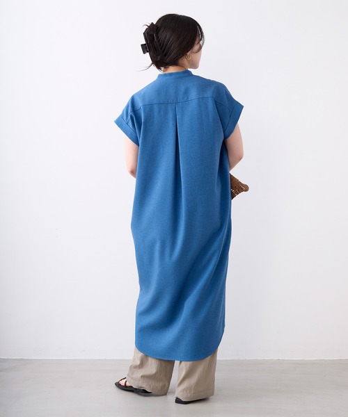 MICA&DEAL(マイカ&ディール)の「タックショルダーワンピース〈2サイズ展開〉(ワンピース・レディース・ブラウン/ブルー/ライトベージュ/ネイビー・36/38)」の22枚目の写真