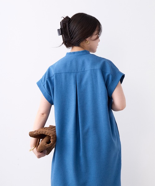 MICA&DEAL(マイカ&ディール)の「タックショルダーワンピース〈2サイズ展開〉(ワンピース・レディース・ブラウン/ブルー/ライトベージュ/ネイビー・36/38)」の21枚目の写真