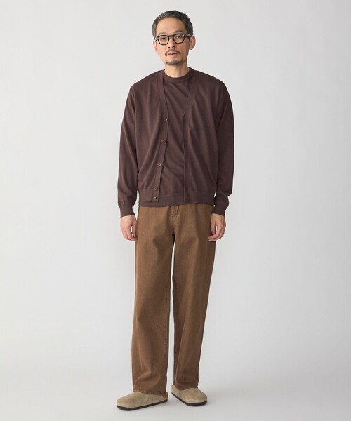 SHIPS(シップス)の「SHIPS:〈接触冷感/ 手洗い可能〉ラミー ニット Tシャツ(ニット/セーター・メンズ・ブラウン/ネイビー/グレー・LARGE/MEDIUM/SMALL/X-LARGE)」の7枚目の写真