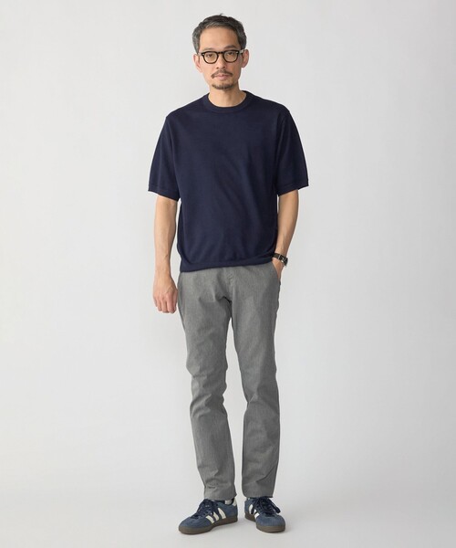 SHIPS(シップス)の「SHIPS:〈接触冷感/ 手洗い可能〉ラミー ニット Tシャツ(ニット/セーター・メンズ・ブラウン/ネイビー/グレー・LARGE/MEDIUM/SMALL/X-LARGE)」の8枚目の写真
