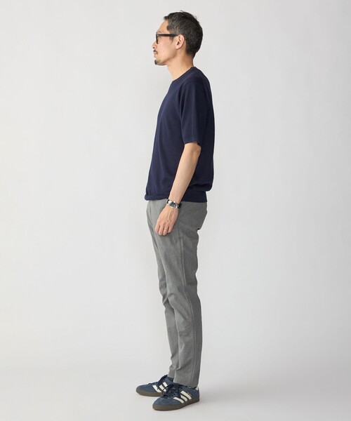 SHIPS(シップス)の「SHIPS:〈接触冷感/ 手洗い可能〉ラミー ニット Tシャツ(ニット/セーター・メンズ・ブラウン/ネイビー/グレー・LARGE/MEDIUM/SMALL/X-LARGE)」の9枚目の写真