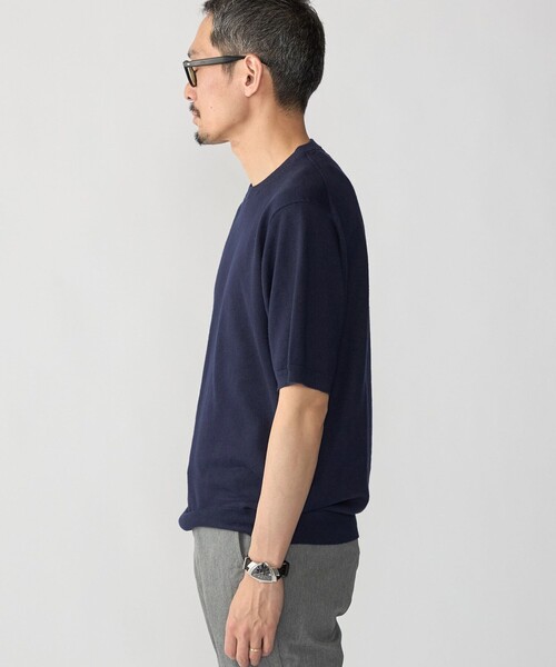SHIPS(シップス)の「SHIPS:〈接触冷感/ 手洗い可能〉ラミー ニット Tシャツ(ニット/セーター・メンズ・ブラウン/ネイビー/グレー・LARGE/MEDIUM/SMALL/X-LARGE)」の13枚目の写真