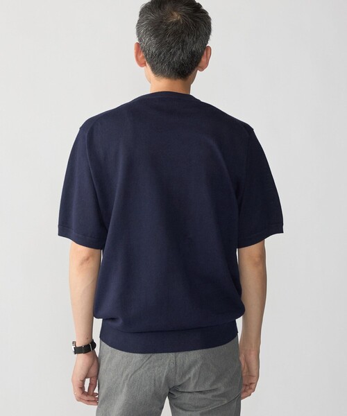SHIPS(シップス)の「SHIPS:〈接触冷感/ 手洗い可能〉ラミー ニット Tシャツ(ニット/セーター・メンズ・ブラウン/ネイビー/グレー・LARGE/MEDIUM/SMALL/X-LARGE)」の14枚目の写真