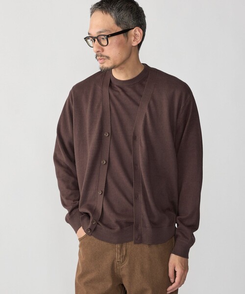 SHIPS(シップス)の「SHIPS:〈接触冷感/ 手洗い可能〉ラミー ニット Tシャツ(ニット/セーター・メンズ・ブラウン/ネイビー/グレー・LARGE/MEDIUM/SMALL/X-LARGE)」の18枚目の写真
