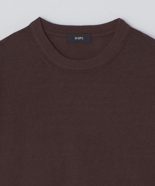 SHIPS(シップス)の「SHIPS:〈接触冷感/ 手洗い可能〉ラミー ニット Tシャツ(ニット/セーター・メンズ・ブラウン/ネイビー/グレー・LARGE/MEDIUM/SMALL/X-LARGE)」の21枚目の写真