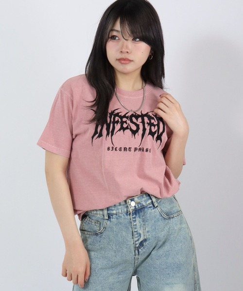 ラスト1！新品未使用  jeans 90sロゴTシャツ ピンクXS 9090 OG Logo Tee – YZ