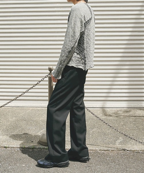 NVRFRGT(ネヴァーフォーゲット)の「復刻別注 PANELED LONG SLEEVE T SHIRT(Tシャツ/カットソー・メンズ・ブラック/ライトグレー・2/1/3)」の15枚目の写真
