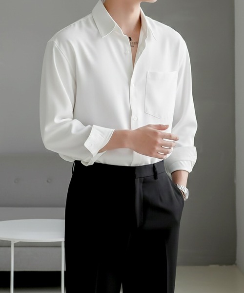 Otte(オッテ)の「エッセンシャルベーシックシャツ(シャツ/ブラウス・メンズ・ブラック/ブルー/ホワイト/ベージュ・MEDIUM/X-LARGE/LARGE)」の18枚目の写真