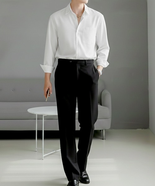 Otte(オッテ)の「エッセンシャルベーシックシャツ(シャツ/ブラウス・メンズ・ブラック/ブルー/ホワイト/ベージュ・MEDIUM/X-LARGE/LARGE)」の16枚目の写真