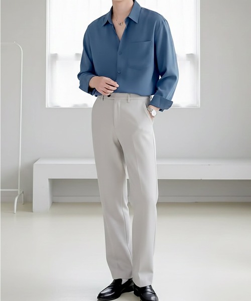 Otte(オッテ)の「エッセンシャルベーシックシャツ(シャツ/ブラウス・メンズ・ブラック/ブルー/ホワイト/ベージュ・MEDIUM/X-LARGE/LARGE)」の13枚目の写真