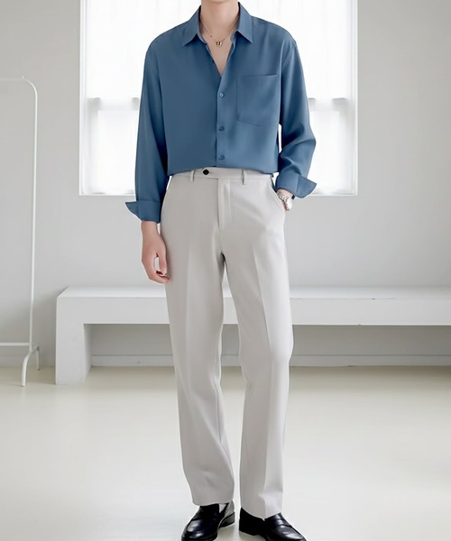 Otte(オッテ)の「エッセンシャルベーシックシャツ(シャツ/ブラウス・メンズ・ブラック/ブルー/ホワイト/ベージュ・MEDIUM/X-LARGE/LARGE)」の12枚目の写真