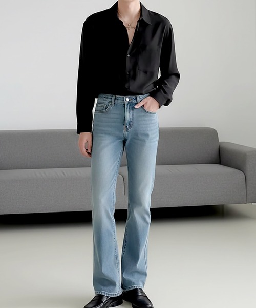 Otte(オッテ)の「エッセンシャルベーシックシャツ(シャツ/ブラウス・メンズ・ブラック/ブルー/ホワイト/ベージュ・MEDIUM/X-LARGE/LARGE)」の9枚目の写真