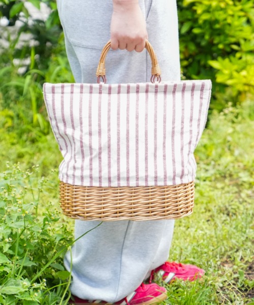 DULTON(ダルトン)の「MARKET TOTE BASKET WITH COOLER/保冷バッグ(エコバッグ/サブバッグ・メンズ・ブルー/レッド・FREE)」の2枚目の写真