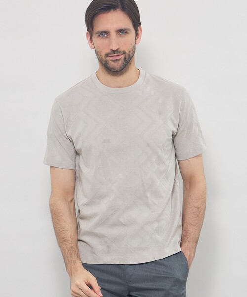 MACKINTOSH LONDON(マッキントッシュ ロンドン)の「ジオメトリックリンクスTシャツ(Tシャツ/カットソー・メンズ・ブルー系その他2/ネイビー/ホワイト/グレー・XL/L/M)」の3枚目の写真