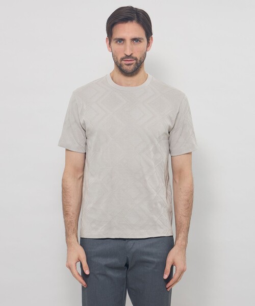 MACKINTOSH LONDON(マッキントッシュ ロンドン)の「ジオメトリックリンクスTシャツ(Tシャツ/カットソー・メンズ・ブルー系その他2/ネイビー/ホワイト/グレー・XL/L/M)」の9枚目の写真